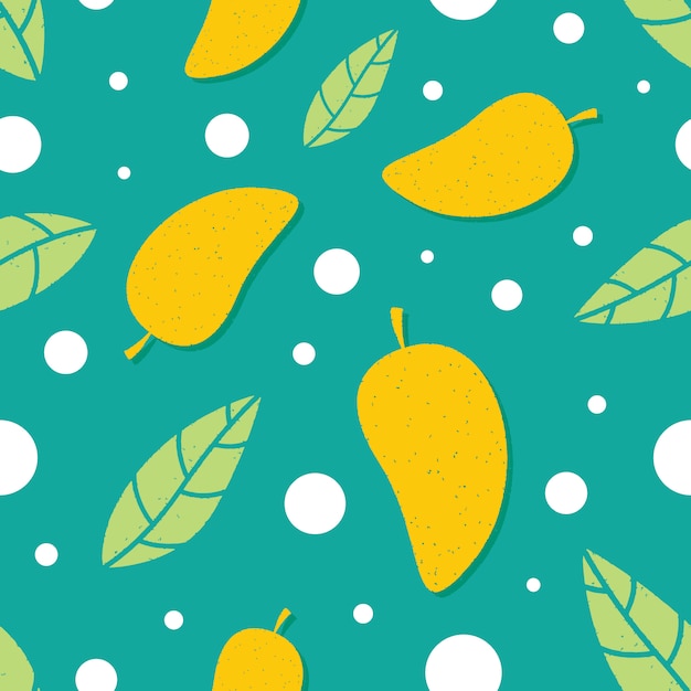 Premium Vector Mango Seamless Pattern