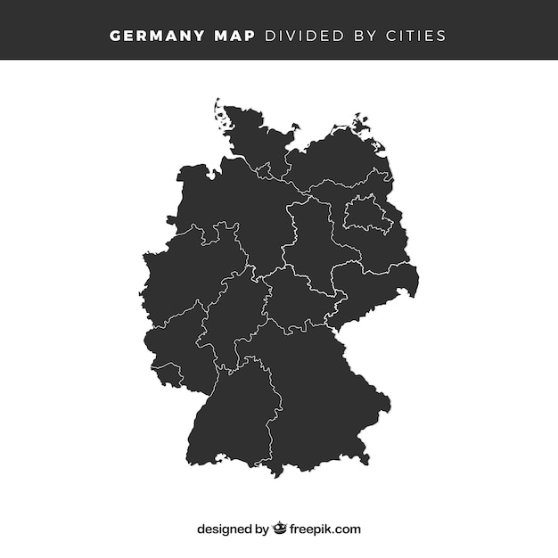 Map of germany Vector | Free Download