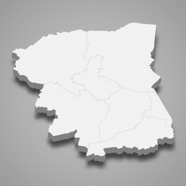 Premium Vector Map Of Nakhon Pathom Is A Province Of Thailand