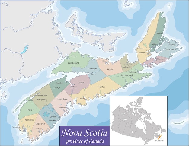 Cape Breton Island Free Vectors Stock Photos PSD   Map Nova Scotia 6487 27 