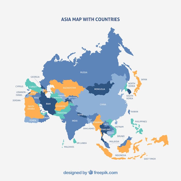 アジア地図 画像 無料のベクター ストックフォト Psd