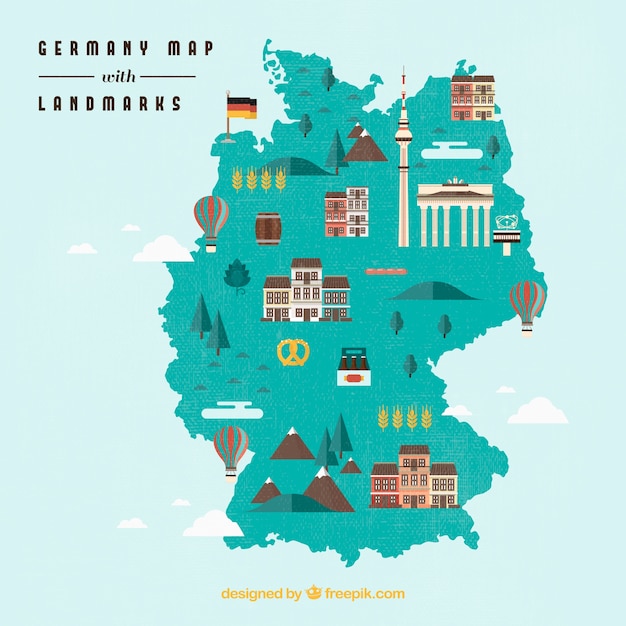 Map Germany Vectors, Photos and PSD files | Free Download