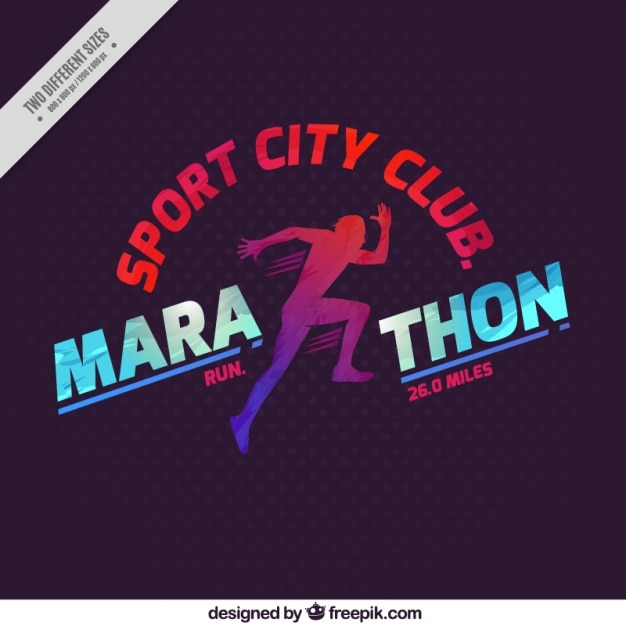 Marathon sport city club background