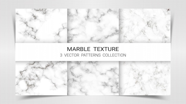 Marble premium set patterns collection template. Premium Vector