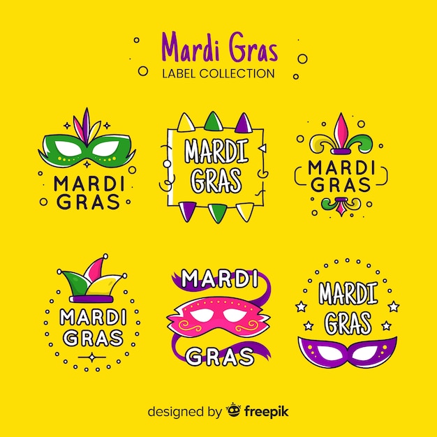 mardi gras badge reel