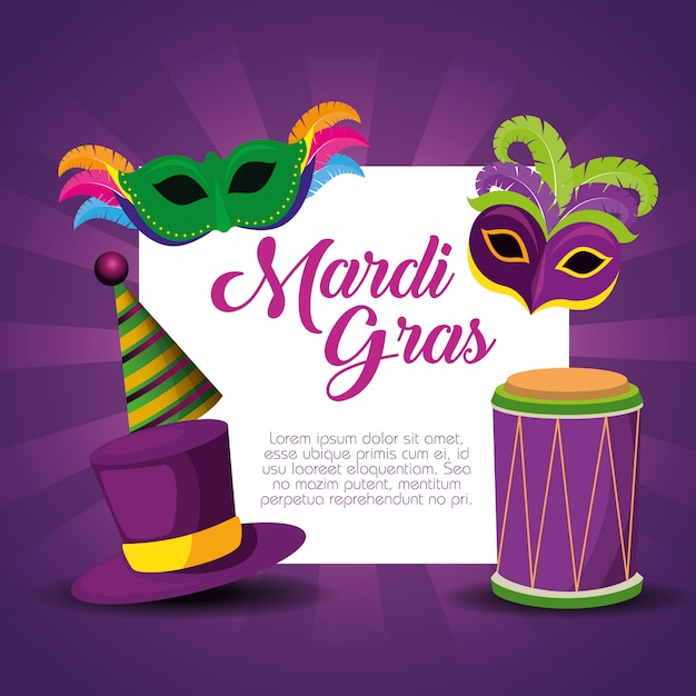 mardi gras card images