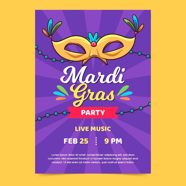 official mardi gras posters