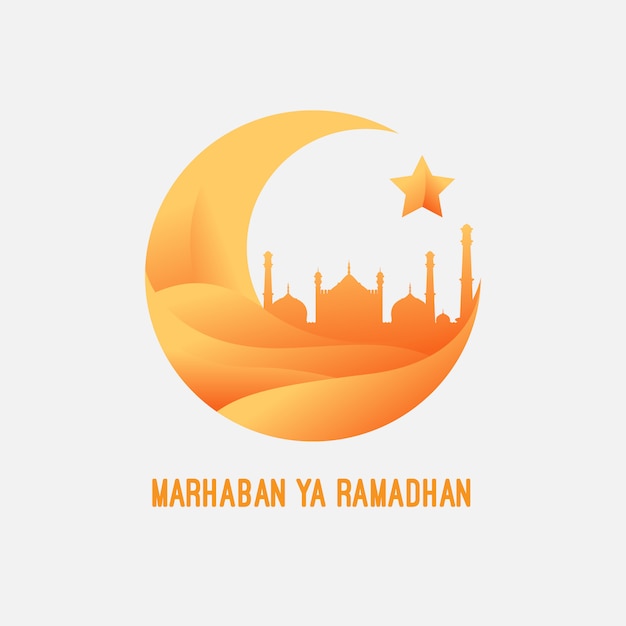 Premium Vector Marhaban Ya Ramadhan