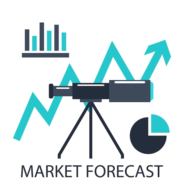 Premium Vector | Market forecast