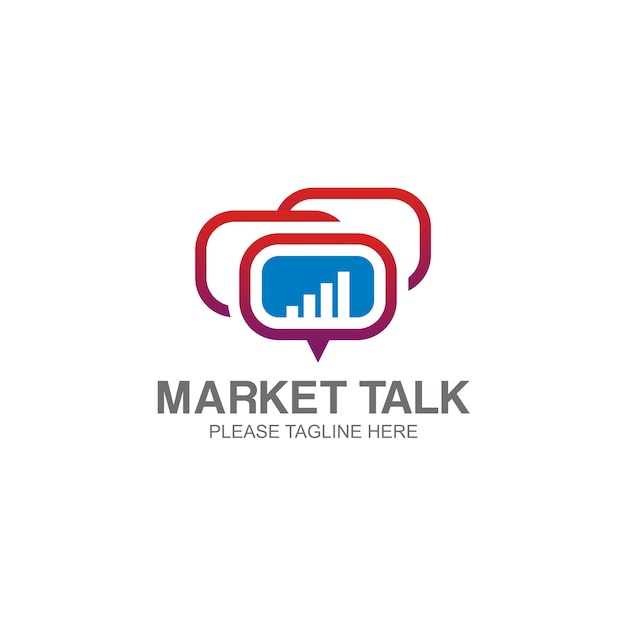 Download Free Market Talk Logo Premium Vector Use our free logo maker to create a logo and build your brand. Put your logo on business cards, promotional products, or your website for brand visibility.