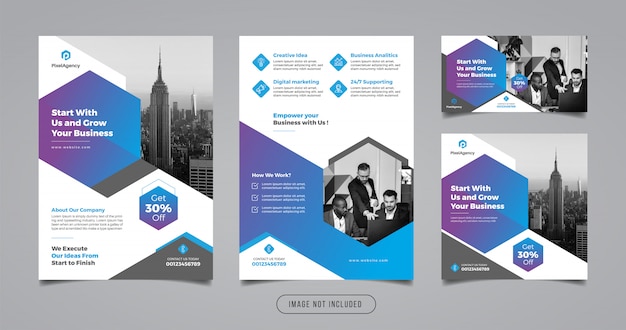 Premium Vector Marketing Flyer And Social Media Banner Template