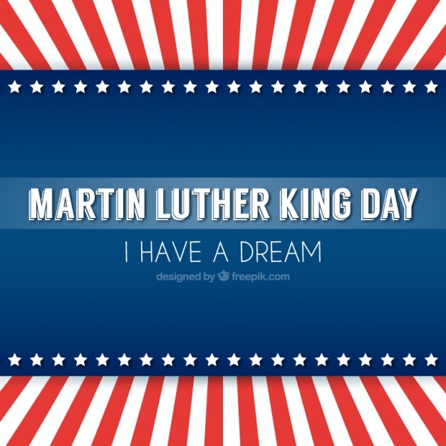 Download Martin luther king background in flat design Vector | Free ...