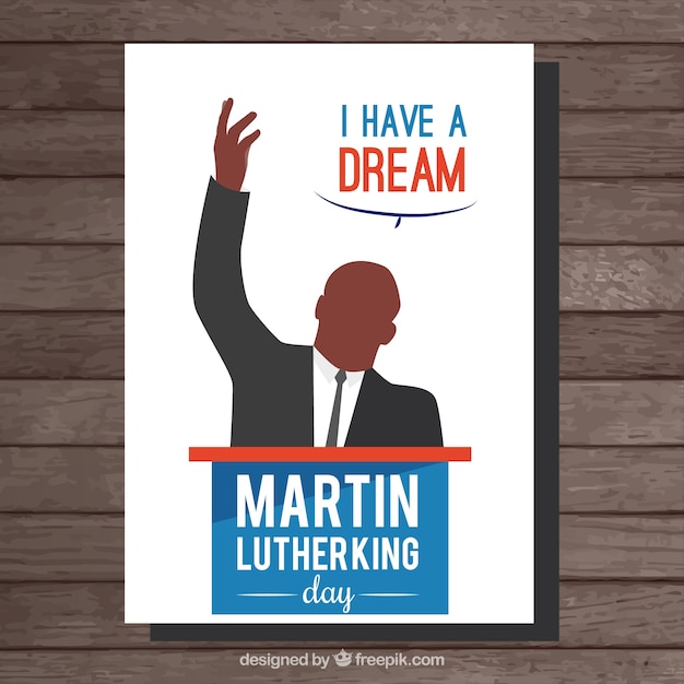 Martin Luther King Day card Vector | Free Download