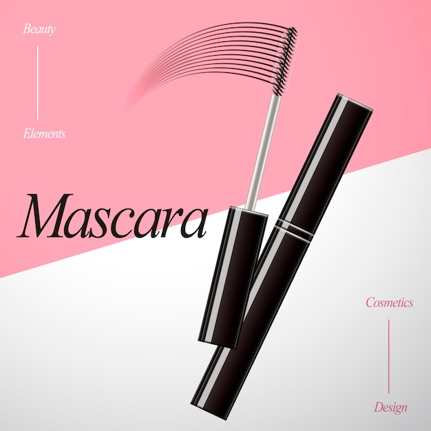 Premium Vector | Mascara design element illustration