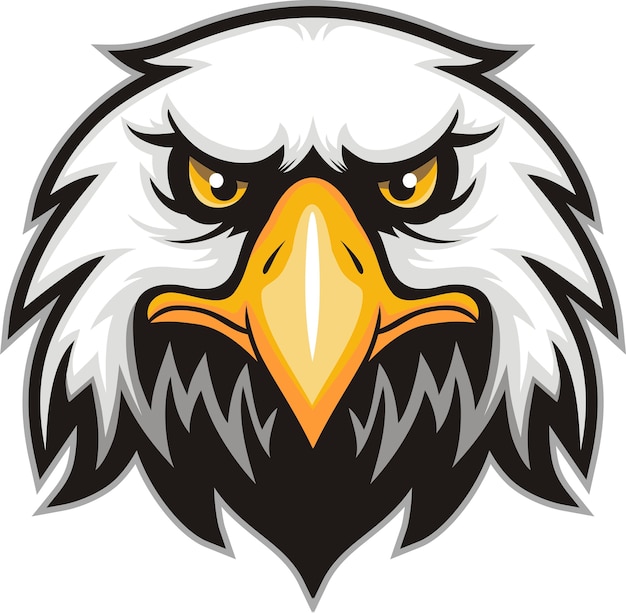Premium Vector | Mascot head of an eagle