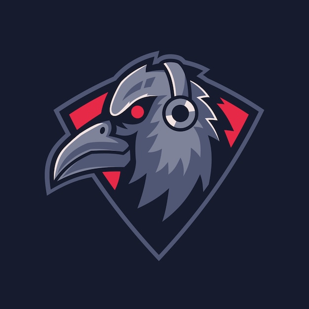 Download Free Mascot Raven Gaming Logo Design Premium Vector Use our free logo maker to create a logo and build your brand. Put your logo on business cards, promotional products, or your website for brand visibility.