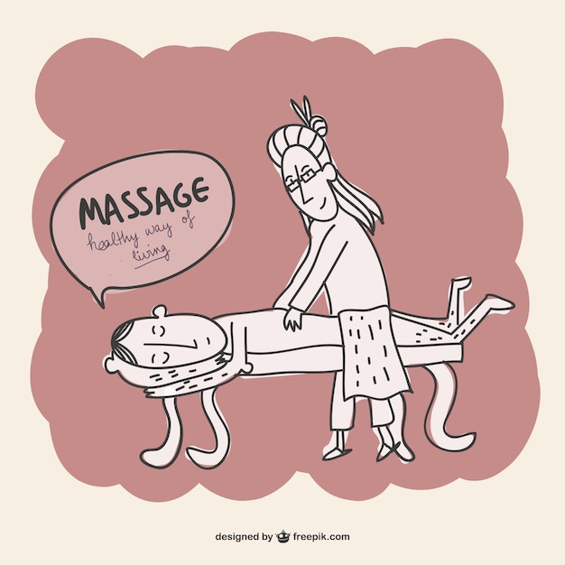 Massage cartoon vector