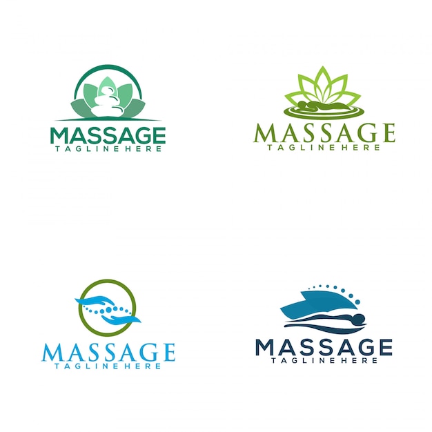 Massage Logo Vector Premium Download