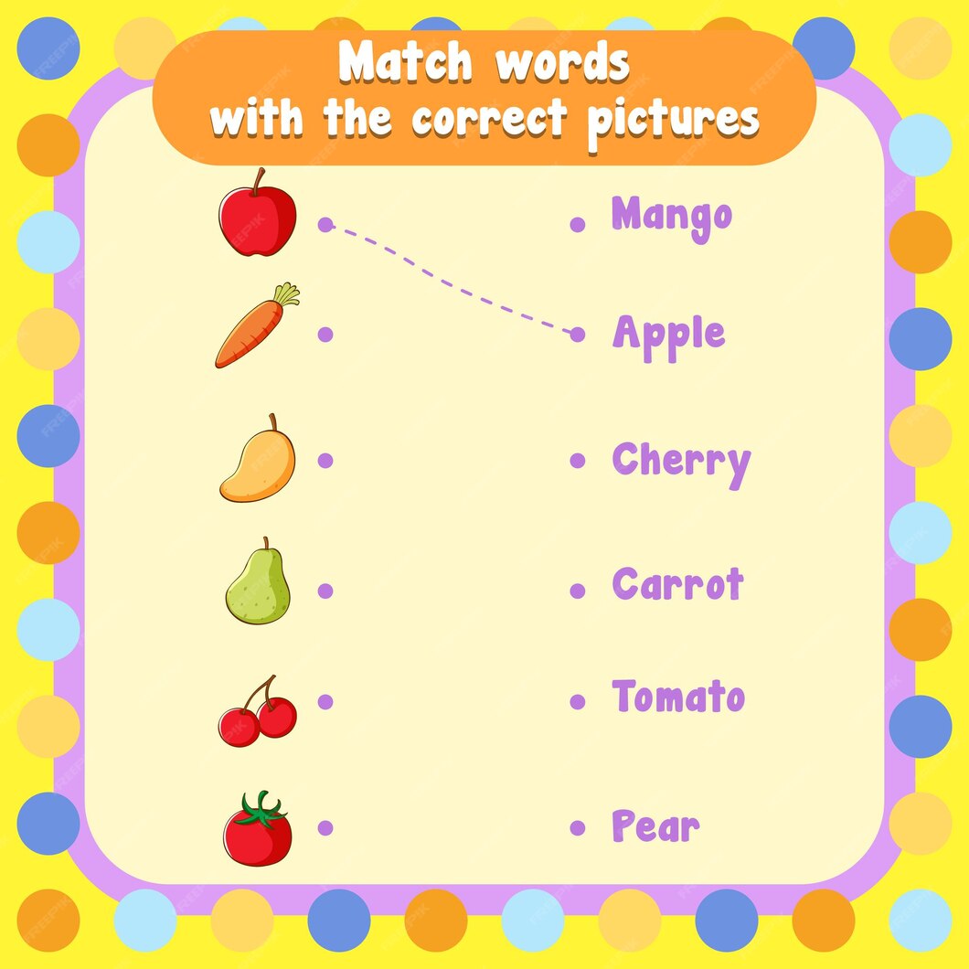 free-vector-match-the-words-with-the-correct-pictures