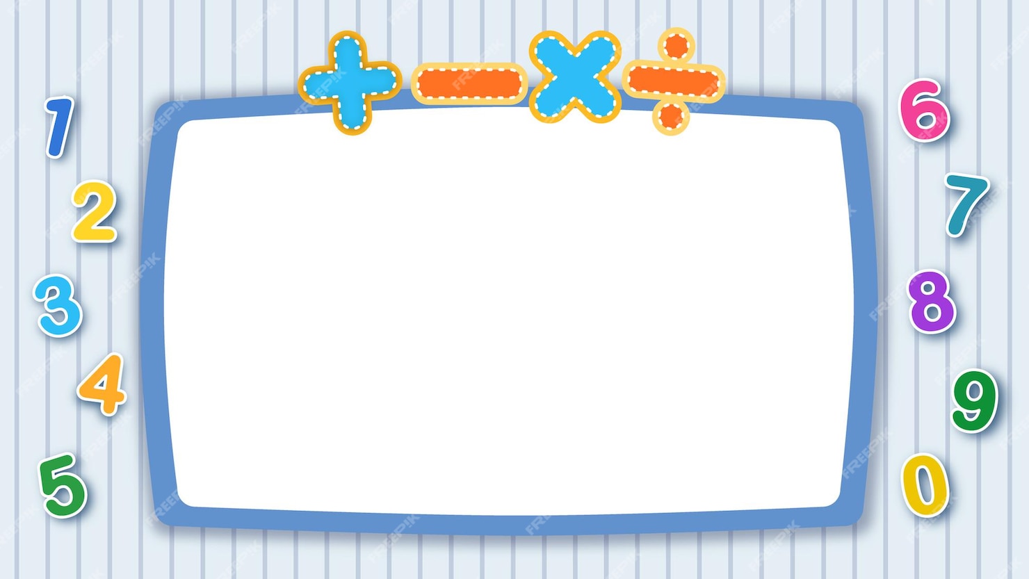 Premium Vector | Math and number children background