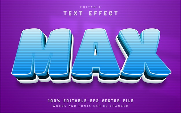 premium-vector-max-text-cartoon-style-text-effect-editable