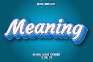 Premium Vector Meaning Editable Text Effect Comic Style