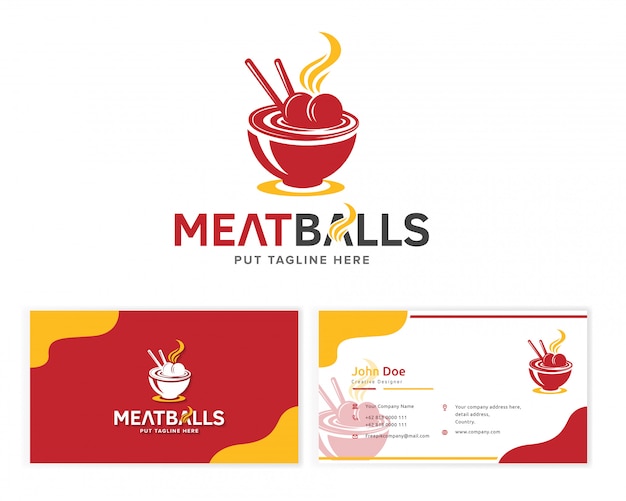 Download Free Meatballs Logo Premium Vector Use our free logo maker to create a logo and build your brand. Put your logo on business cards, promotional products, or your website for brand visibility.