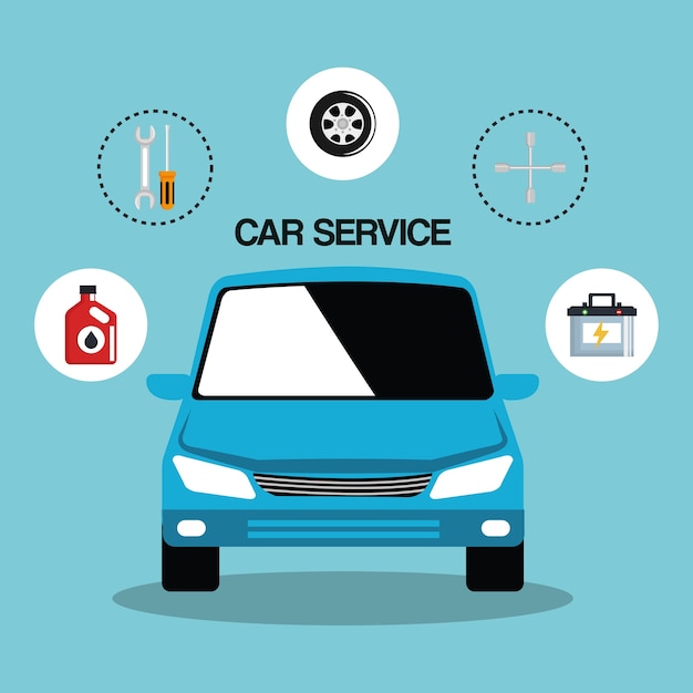 car service vector icons car service vector icons