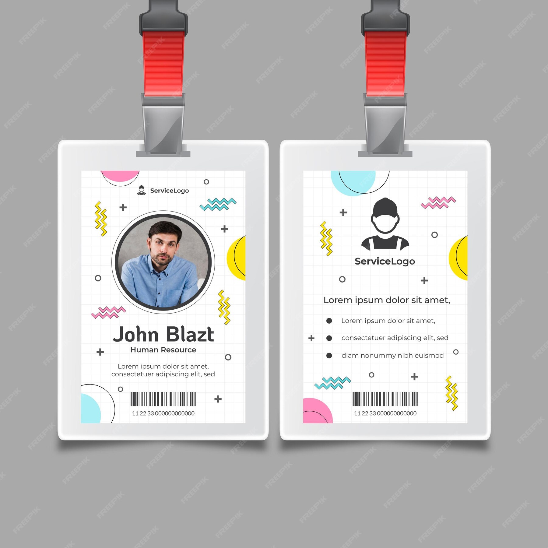 Free Vector | Mechanic id card template