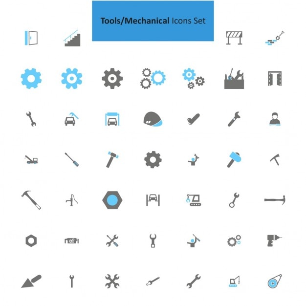 Free Vector | Mechanical icons collection