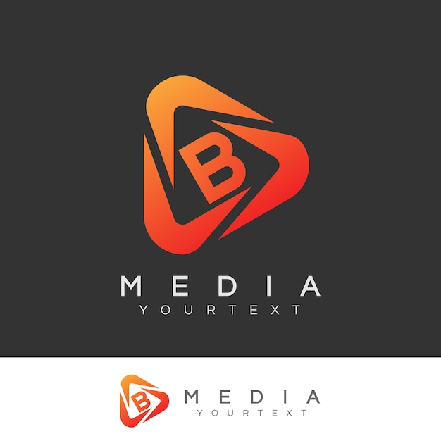 Download Free Media Initial Letter B Logo Design Premium Vector Use our free logo maker to create a logo and build your brand. Put your logo on business cards, promotional products, or your website for brand visibility.