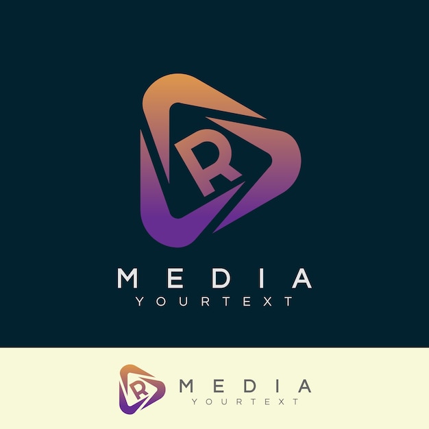 Download Free Media Initial Letter R Logo Design Premium Vector Use our free logo maker to create a logo and build your brand. Put your logo on business cards, promotional products, or your website for brand visibility.