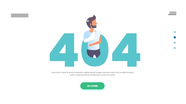Medical 404 web page Premium Vector
