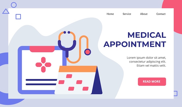 Premium Vector | Medical appointment register schedule calender ...