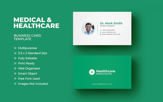 free medical business card templates printable