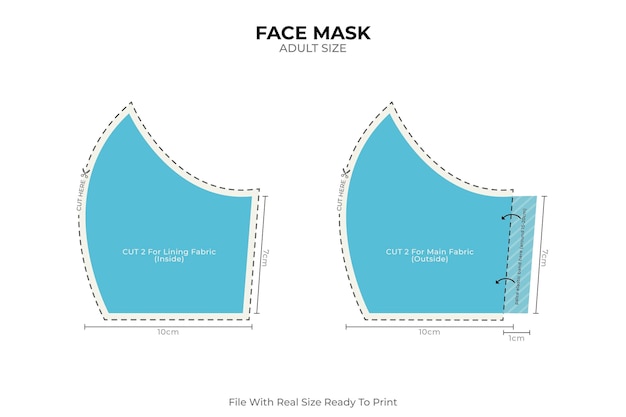 Medical Face Mask Templates Free Printables