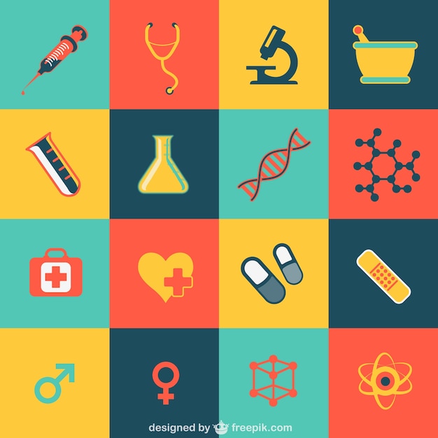Free Vector Medical Flat Icons