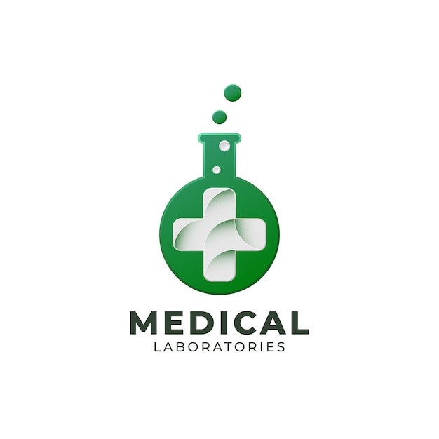 Premium Vector | Medical Laboratories Logo Template