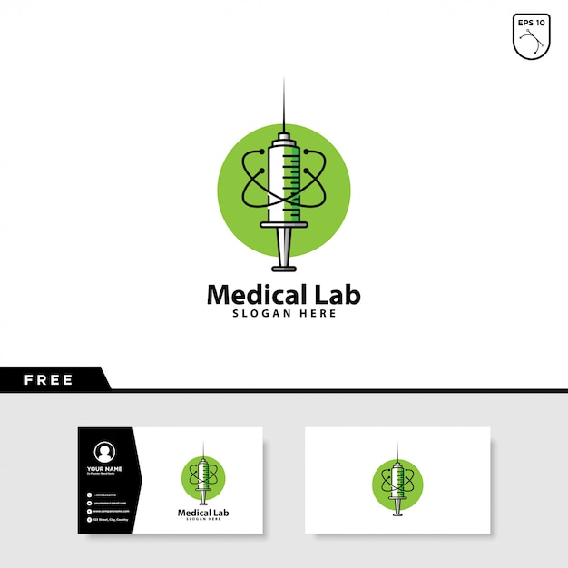 Download Free Medical Laboratory Logo Premium Vector Use our free logo maker to create a logo and build your brand. Put your logo on business cards, promotional products, or your website for brand visibility.