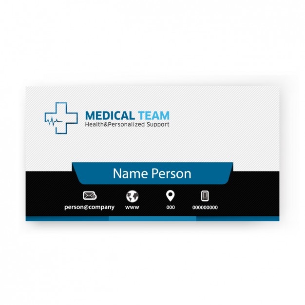 Download Free Medical Team Business Card Free Vector Use our free logo maker to create a logo and build your brand. Put your logo on business cards, promotional products, or your website for brand visibility.