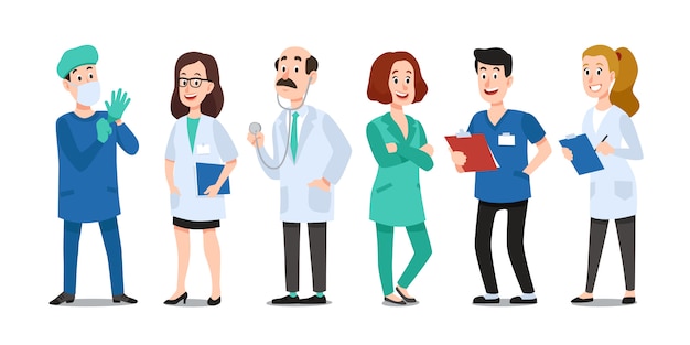 professinal healthcare worker clipart collection