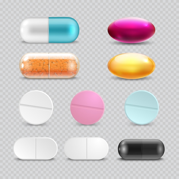 Premium Vector | Medicine painkiller pills