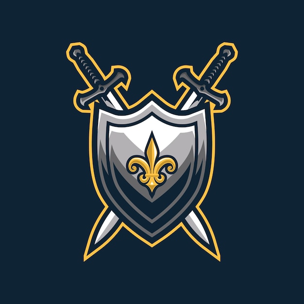 Premium Vector | Medieval shield logo