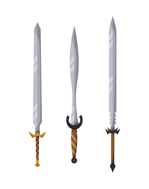 Premium Vector | Medieval weapon collection design