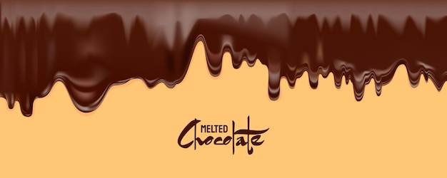 Premium Vector | Melted chocolate