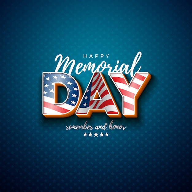 Download Free Memorial Day Of The Usa Design Template With American Flag In 3d Letter On Light Star Pattern Background National Patriotic Celebration Illustration For Banner Greeting Card Or Holiday Poster Free Vector Use our free logo maker to create a logo and build your brand. Put your logo on business cards, promotional products, or your website for brand visibility.