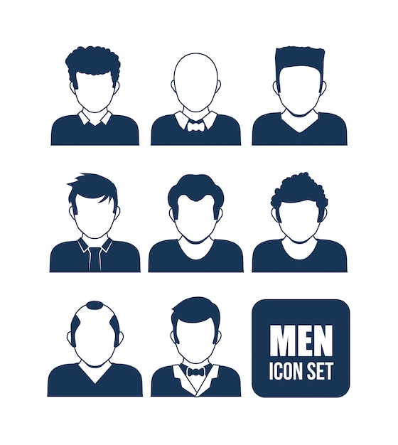 Premium Vector | Men icon design