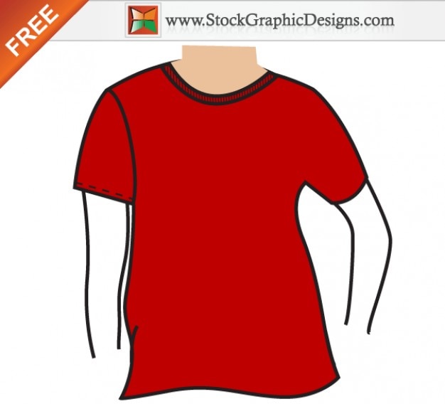 Download Free Vector | Men's basic t shirt mockup template vector