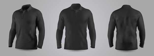 Download Men's sweatshirt with long sleeve mockup. | Premium Vector