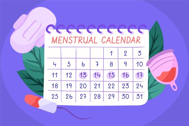 Premium Vector | Menstrual calendar concept